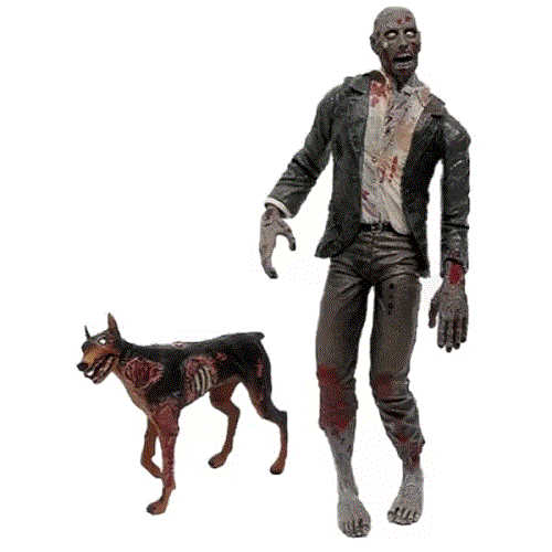 اکشن فیگور رزیدنت اویل زامبی همراه سگ Resident Evil Action Figure Zombie with Dog