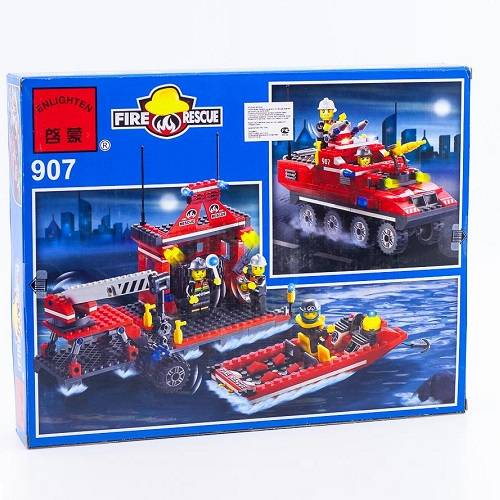 لگو ماشین و قایق آتش نشان ENLIGHTEN