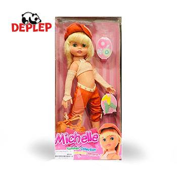 عروسک میشل با لباس نارنجی Bonita
